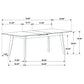 Crestmont 5-piece Extension Leaf Dining Table Set Black