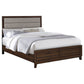 Welsley 50-inch Upholstered California King Bed Walnut
