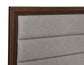 Welsley 50-inch Upholstered California King Bed Walnut