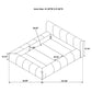 Wilshire Upholstered Queen Platform Bed Grey