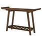 Ornelas 46-inch Console Table with Slatted Shelf Mango Brown