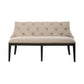 Americana Farmhouse - Uph Shelter Dining Bench- Black