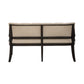 Americana Farmhouse - Uph Shelter Dining Bench- Black