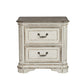 Magnolia Manor - King Uph Sleigh Bed, Dresser & Mirror, Night Stand