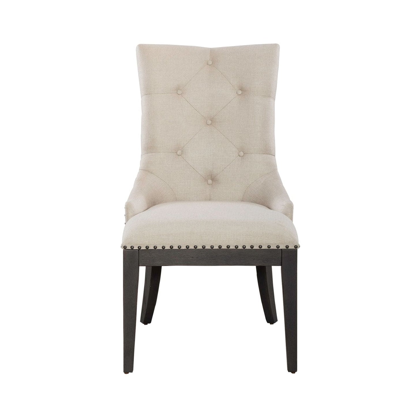 Americana Farmhouse - Uph Shelter Side Chair- Black (RTA)