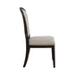 Americana Farmhouse - Uph Tufted Back Side Chair - Black