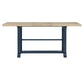 Darcy 5-Piece 64-82″Counter Set with 18-inch leaf, Midnight Blue and Natural Finish
