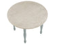 Darcy 5-Piece 42″ Round Dining Set, Mint Green and Washed Linen Finish