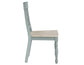 Darcy 5-Piece 42″ Round Dining Set, Mint Green and Washed Linen Finish