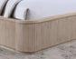 Henry Reeded King Bed, Tan Finish