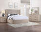 Henry Reeded King Bed, Tan Finish