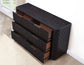 Henry 65″ 6-Drawer Reeded Dresser, Espresso Finish