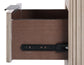 Henry 65″ 6-Drawer Reeded Dresser, Tan Finish