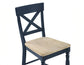 Darcy Solid Wood 24″ Counter Stool, Midnight Blue and Natural Finish