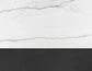 Conrad 48″White Marble Top Table with Black Conical Base