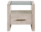 Garland Glass Top 3-Piece Table Set, Washed Parchment Finish