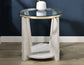 Wanda 3-Piece Glass Top Table Set with Castered Coffee Table