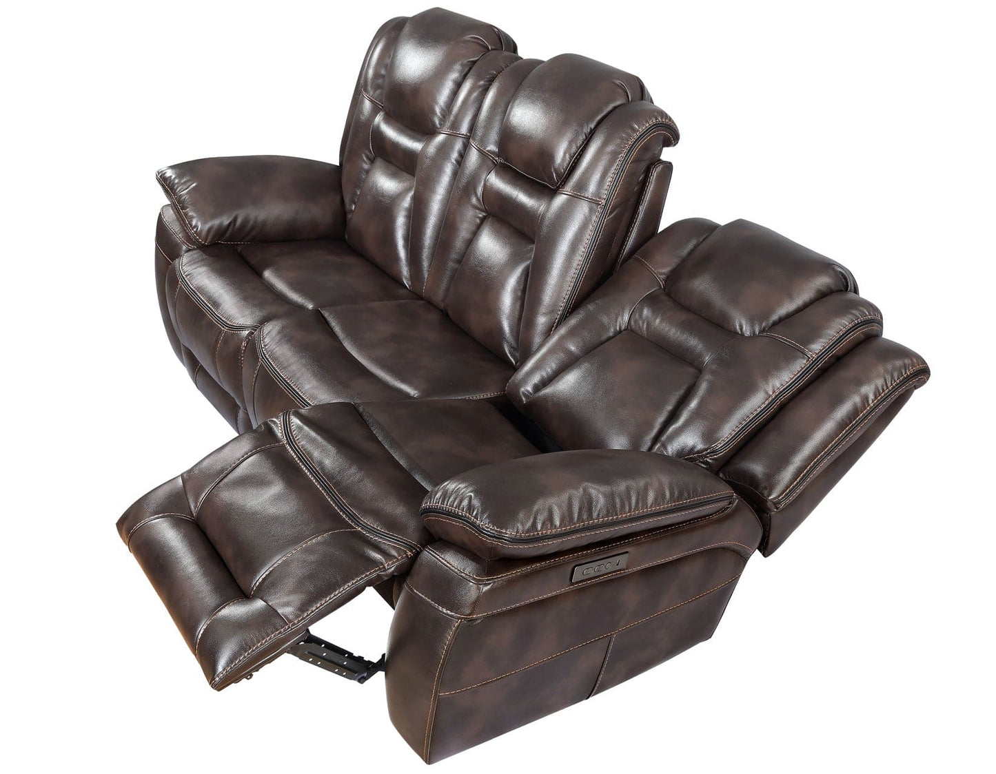 Oportuna Dual-Power Reclining Sofa w/Drop-Down Table
