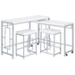 Jackson 4-piece Multipurpose Counter Height Table Set White