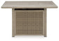 Cliff Trails Square Fire Pit Table