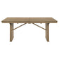 Adina 89-inch Extension Dining Table Distressed Light Brown