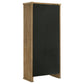 Adina 77-inch Tall Display Cabinet Distressed Light Brown