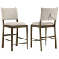 Ottowa Upholstered Counter Side Chair Brown (Set of 2)