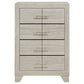 Trenton 4-drawer Bedroom Chest of Drawers Rustic Cream