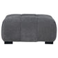 Octavia Upholstered Rectangular Ottoman Charcoal Grey