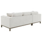 Geneva Boucle Upholstered Sectional Chaise Sofa Sand