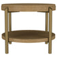 Arini 2-piece Round Coffee and End Table Set Sand Wash