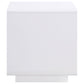 Paseo Square End Side Table White High Gloss