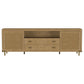 Arini Rattan Cane 2-door TV Stand Media Console Sand Wash