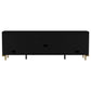 Arini Rattan Cane 2-door TV Stand Media Console Black