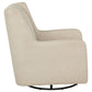 Serra Boucle Upholstered Swivel Glider Sandy Beige