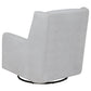 Serra Boucle Upholstered Swivel Glider Dove Grey