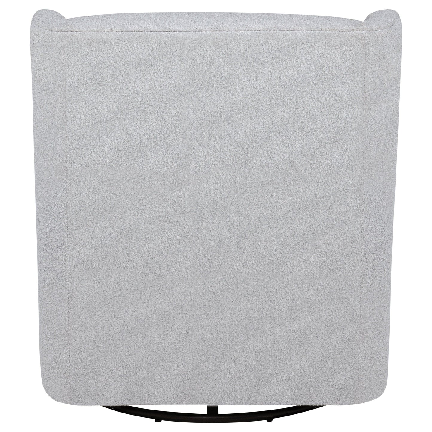 Serra Boucle Upholstered Swivel Glider Dove Grey