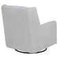 Serra Boucle Upholstered Swivel Glider Dove Grey