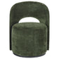Harjo Velvet Upholstered Swivel Accent Chair Olive Green