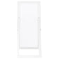 Cadence Tempered Glass Full Length Mirror White High Gloss
