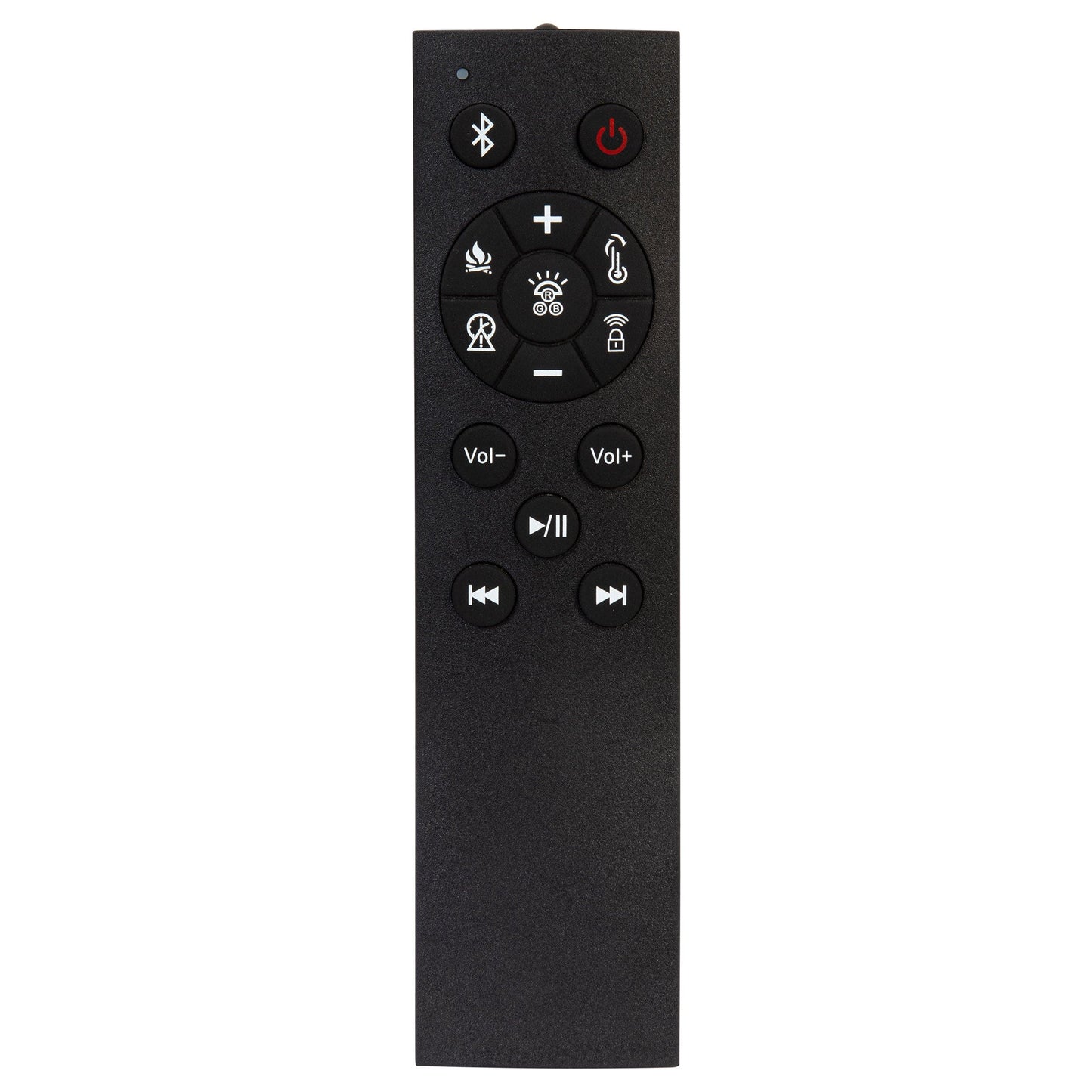 Preston Upholstered California King Audio Flame Visualizer Bed Dark Blue