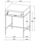 Stephie 2-piece Square Coffee and End Table Set Honey Brown