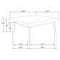 Westerly 2-piece Square Coffee and End Table Set Walnut