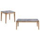 Polaris 2-piece SmartTop Coffee and End Table Set Grey