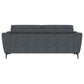 Nolan Upholstered Sloped Track Arm Sofa Charcoal