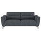 Nolan 2-piece Upholstered Sofa Set Charcoal