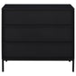 Jess 2-door Arched Fluted Glass Accent Cabinet Black