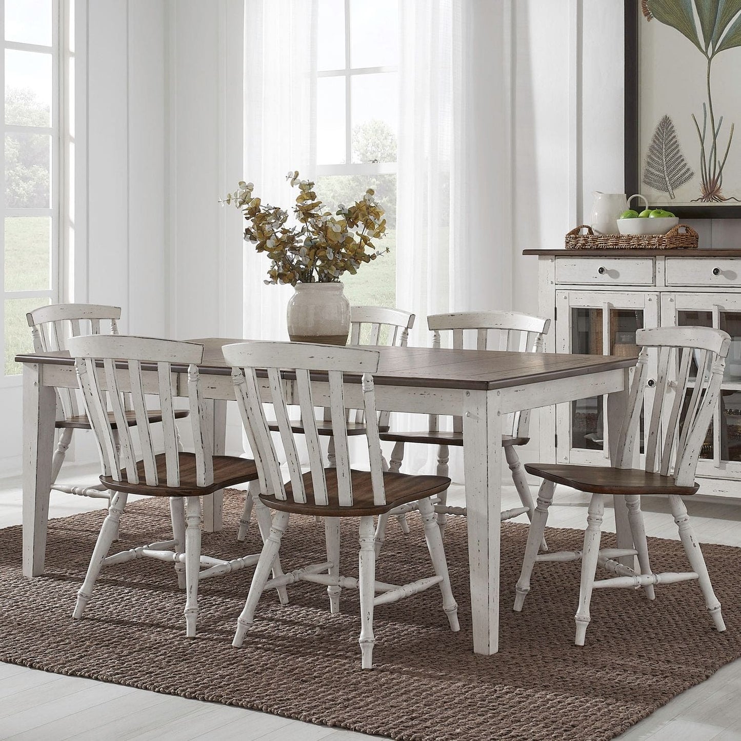 Al Fresco - 7 Piece Rectangular Table Set