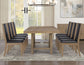 Orinda 5-Piece 72-108-inch Dining Table Set with 4 Side Chairs
