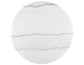Conrad 48″White Marble Top Table with Gold Conical Base